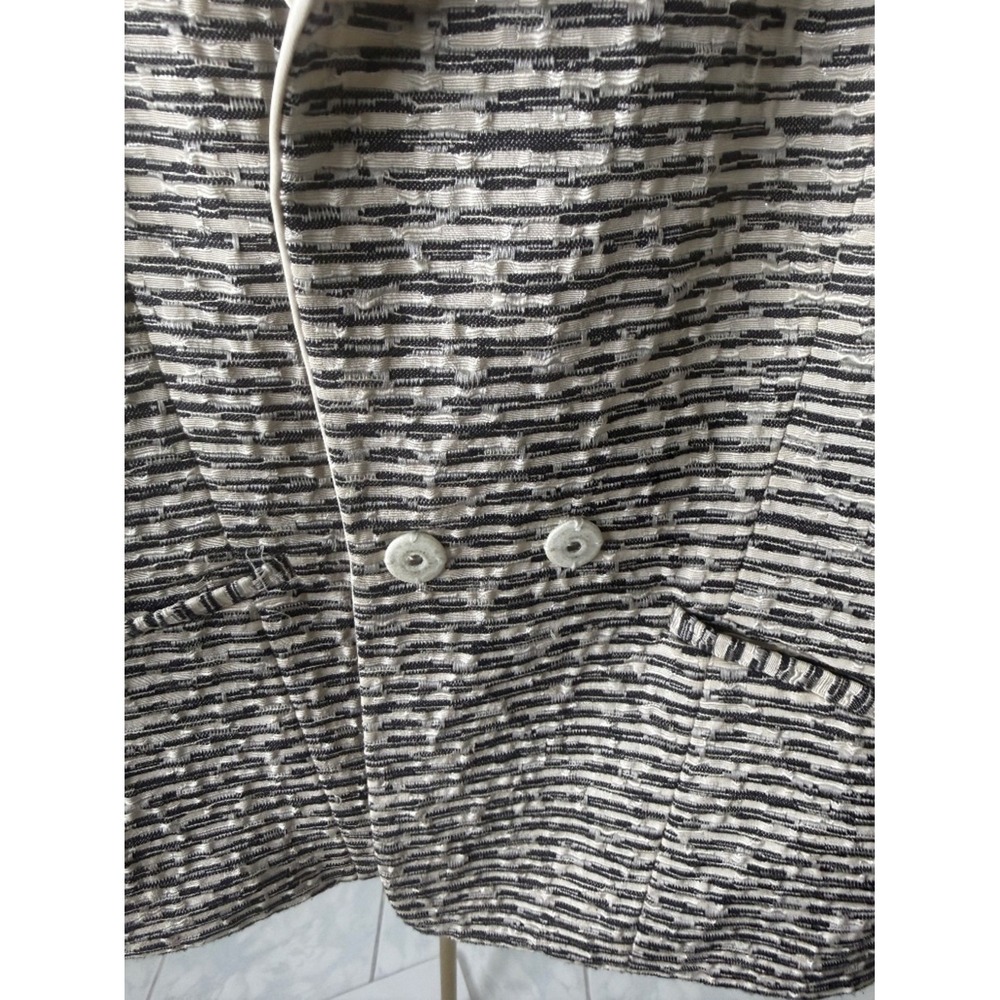 Lafayette 148 Textured Tweed Cropped Blazer Jacket Size 6 Quiet Luxury - Picture 5 of 13